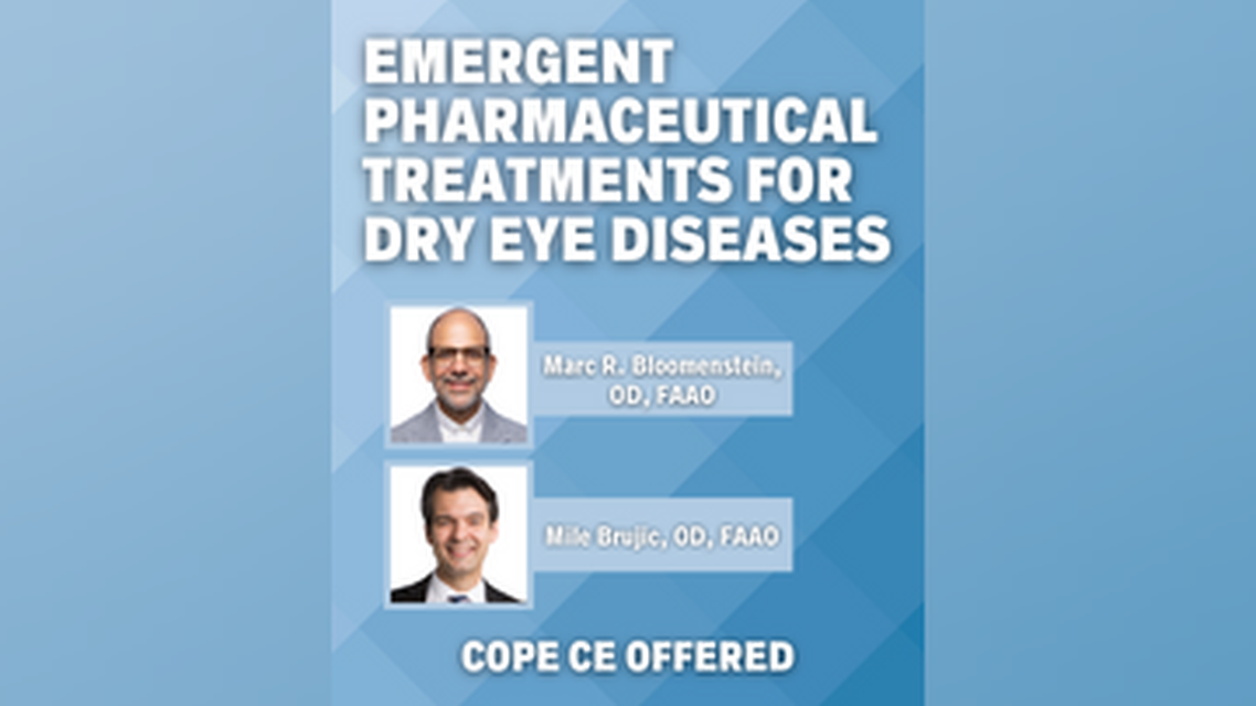Emergent Pharmaceutical Treatments for Dry Eye Diseases