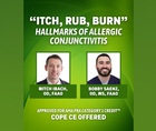 Itch Rub Burn Hallmarks of Allergic Conjunctivitis