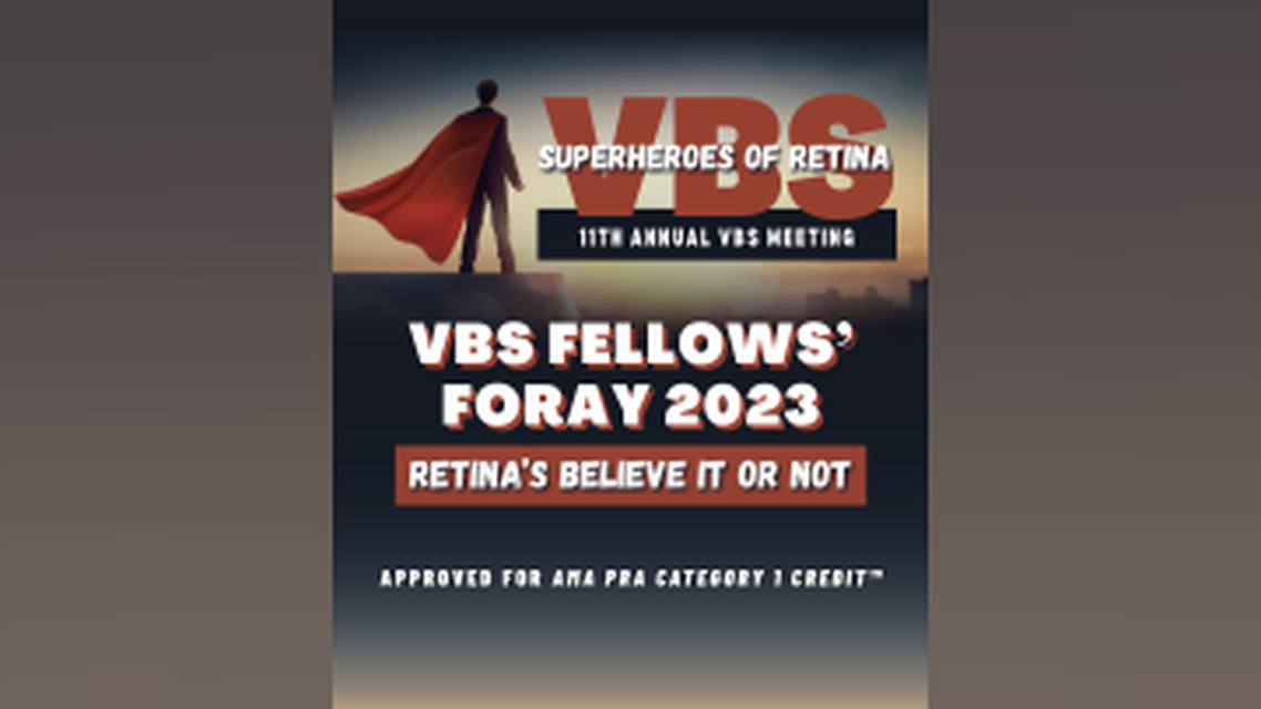 VBS Fellows Foray 2023 Retinas Believe It or Not CaseBased Examples and RealWorld Treatment Strategies