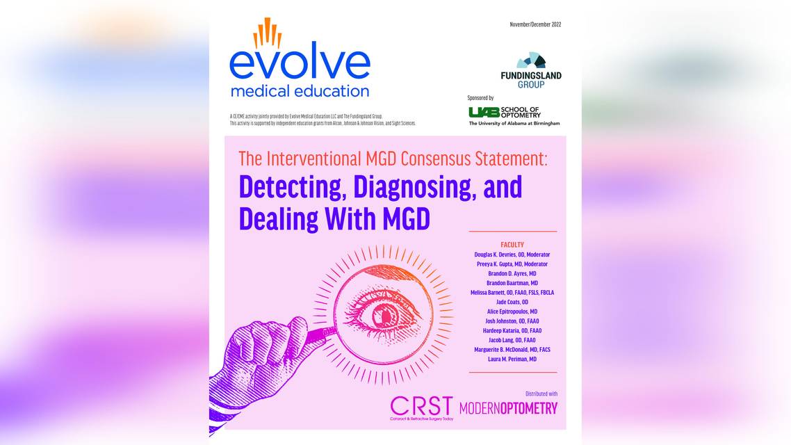 The Interventional MGD Consensus Statement Detecting Diagnosing and Dealing With MGD