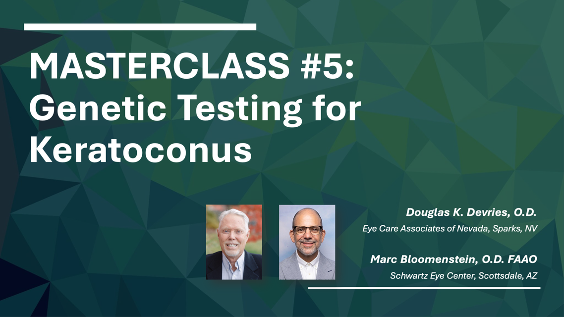 MASTERCLASS 5 Genetic Testing for Keratoconus