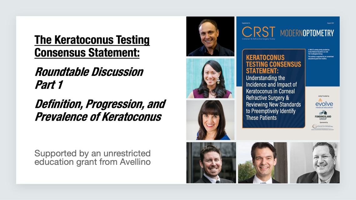 OD Roundtable Part 1 The Progression Prevalence and Diagnosis of Keratoconus