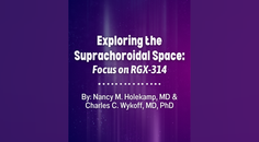 Exploring the Suprachoroidal Space Focus on RGX314
