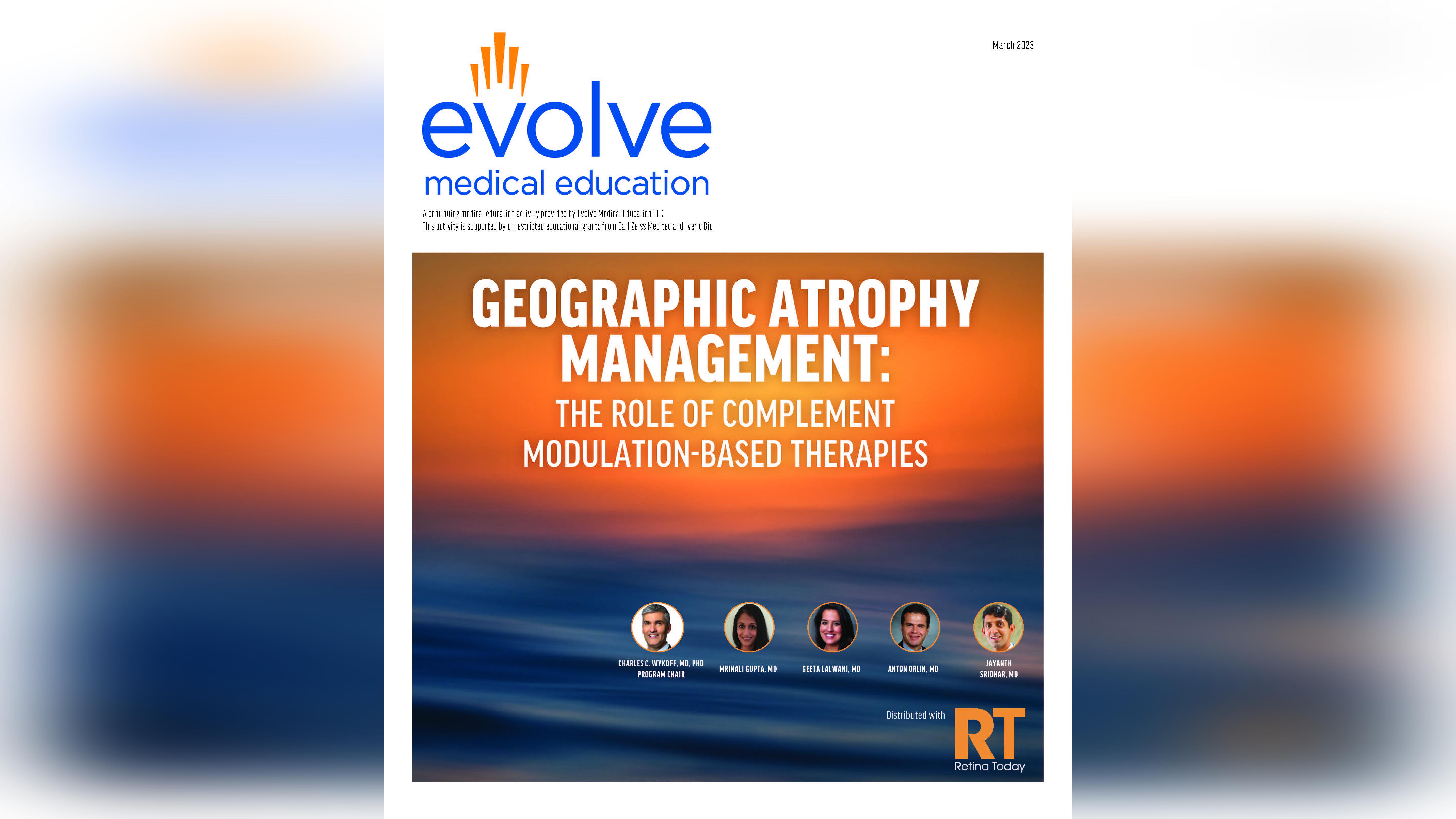 Geographic Atrophy Management The Role of Complement ModulationBased Therapies